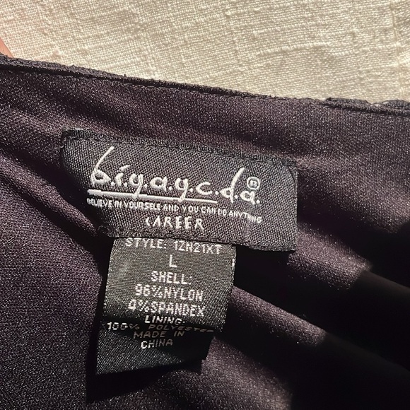 b.i.y.a.y.c.d.a. Black Ruched 3/4 Sleeve Lace and Sequined Blouse - Picture 2 of 13